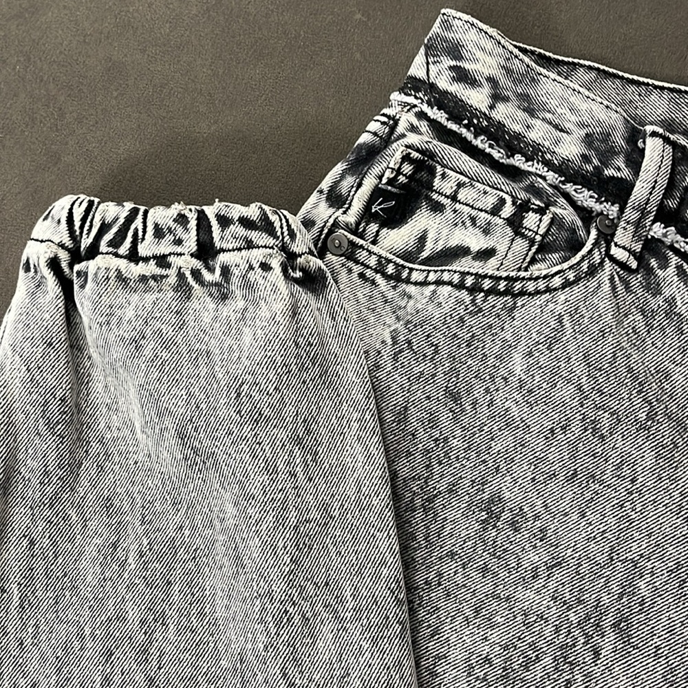 Kancan 5/26 acid wash jogger jeans 5 pockets zipperfly 100% cotton - Picture 5 of 12